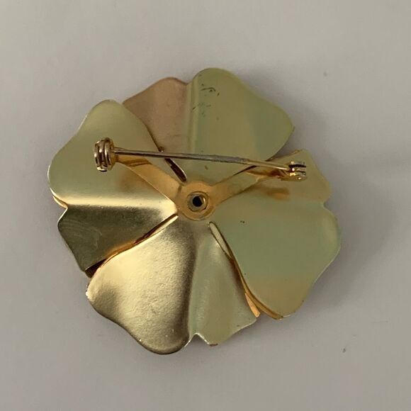 Vintage Multi Layer Flower Brooch - Picture 4 of 9